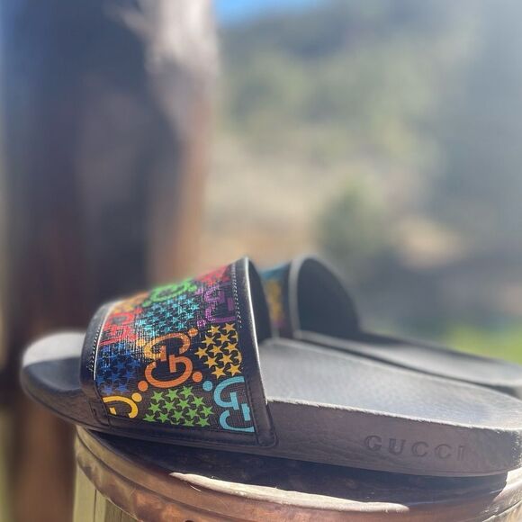 Gucci Psychedelic Rainbow Slides Size 37 - Picture 4 of 5